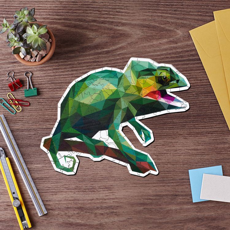 Деревянные пазлы Артвентура «Хамелеон» — картинка 2