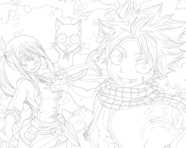 Картина по номерам «Аниме манга Хвост Феи Fairy Tale 5 40х50» — картинка 3