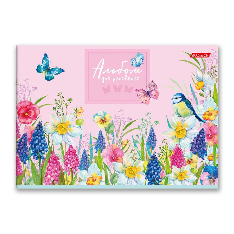 Альбом для рисования «Бабочки», 100 г/м2, A4, склейка с одной стороны, 4 альбома по 40 л., SVETOCH — картинка 4