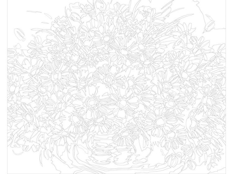 Картина по номерам «Букет полевых ромашек» — картинка 3