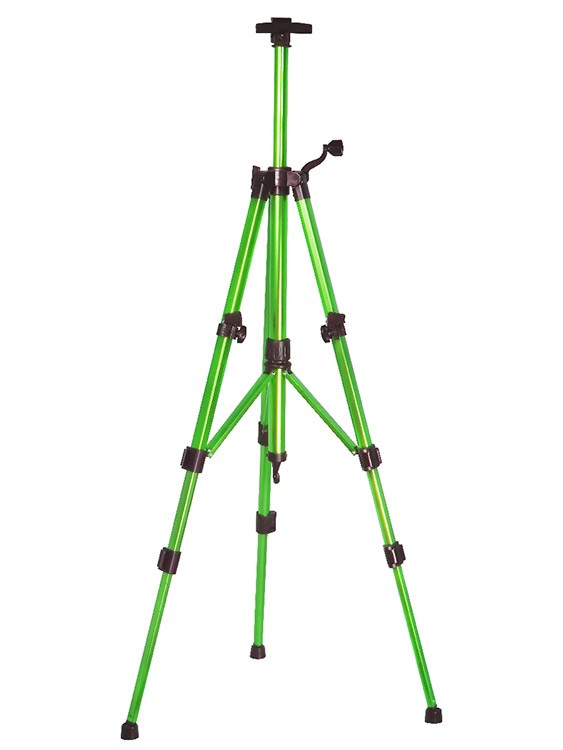 Напольный металлический мольберт-тренога зеленый с ручкой — картинка 2