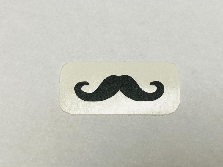 №905 усы (Черные) Sticker, Art Blong — картинка 2