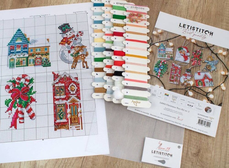 Набор для вышивания крестом «Christmas Toys Kit nr. 2» — картинка 3