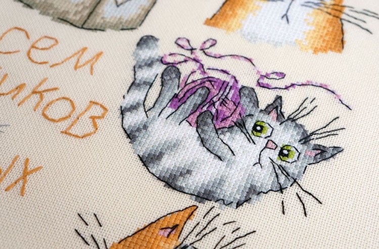 Набор для вышивания «Всем котиков» — картинка 4