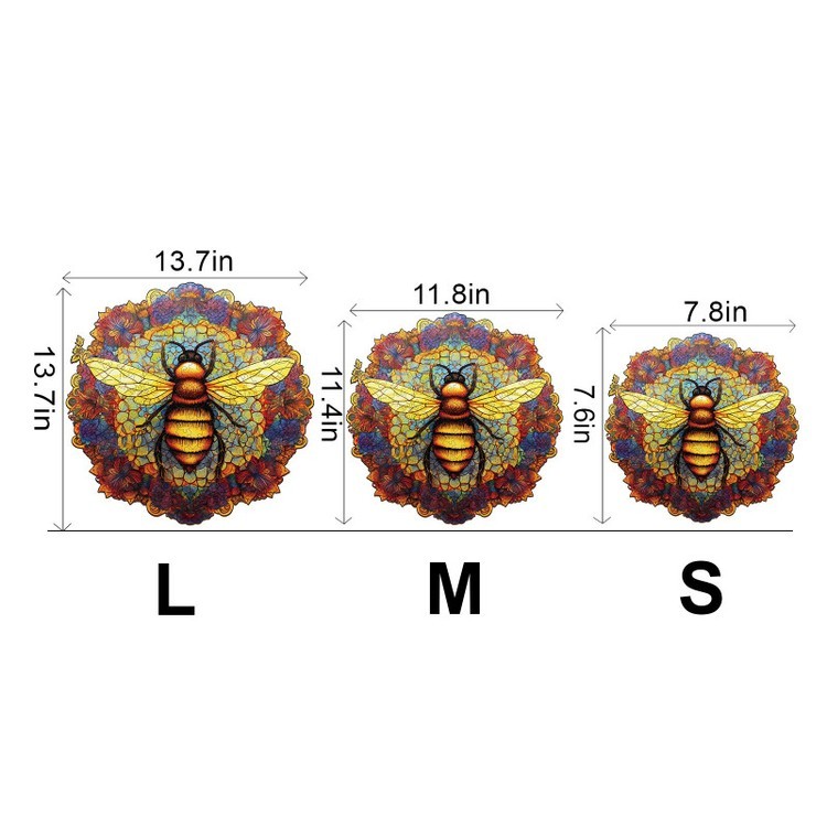 Деревянные пазлы «Золотая пчела M», Woodbests — картинка 3