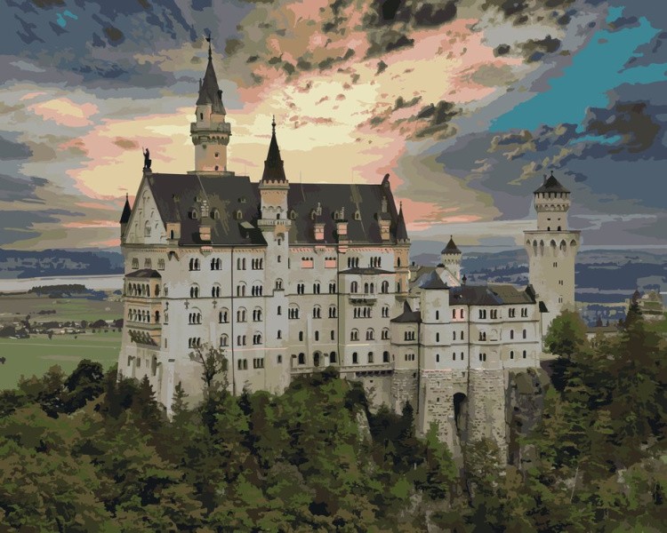 Картина по номерам «Немецкий замок»