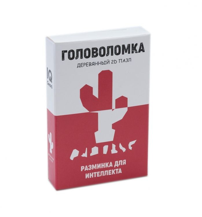 Головоломка деревянная Кактус, 7 элементов — картинка 2