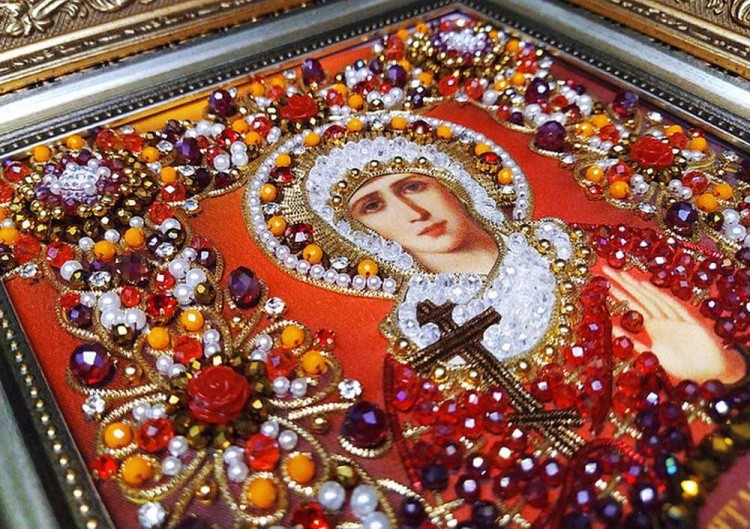 Набор вышивки хрустальными камнями «Святая Галина» — картинка 4