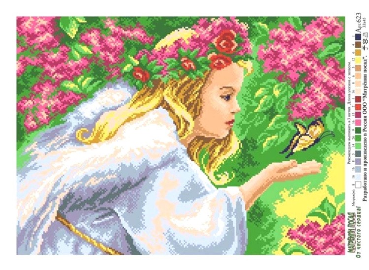 Рисунок на ткани «Ангел» — картинка 2