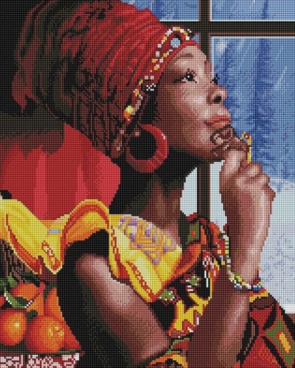 Алмазная вышивка «В мечтах об Африке»