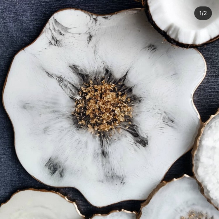 Силиконовый молд для эпоксидной смолы - Жеода большая, 21х21 см — картинка 7