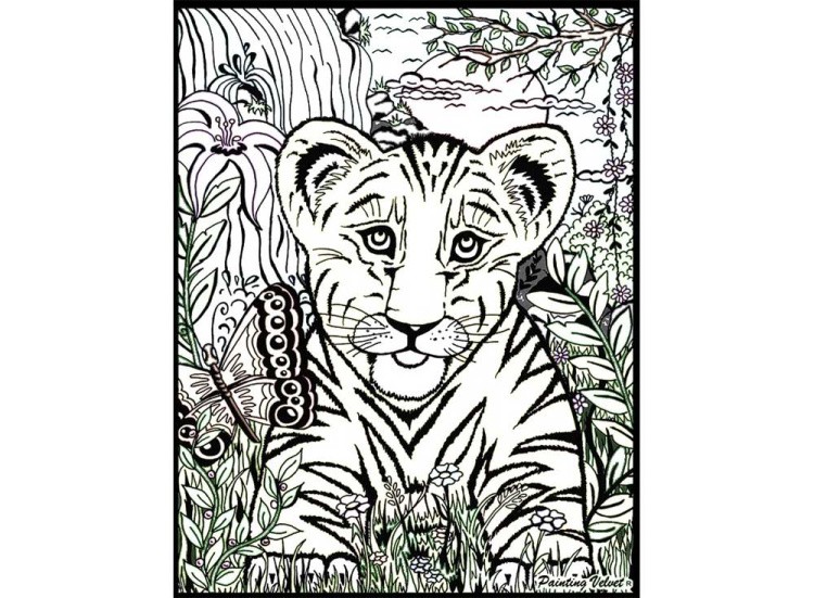 Папка-раскраска «Кошки» + 10 маркеров — картинка 3