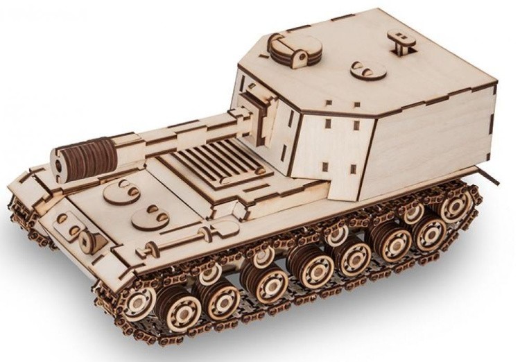 Конструктор из дерева «Танк САУ-212», Eco Wood Art — картинка 2