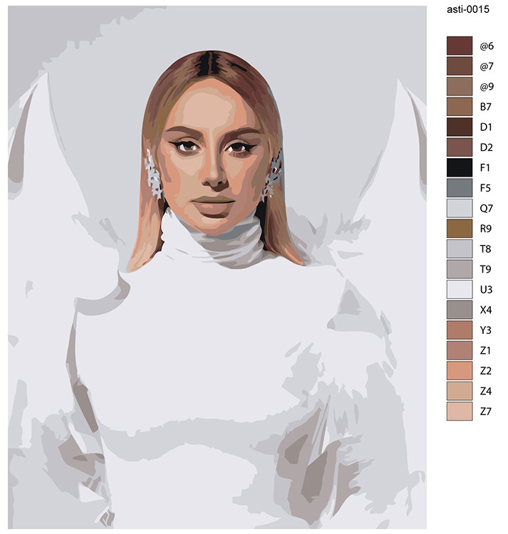 Картина по номерам «Российская певица Анна Асти Anna Asti 15» — картинка 2