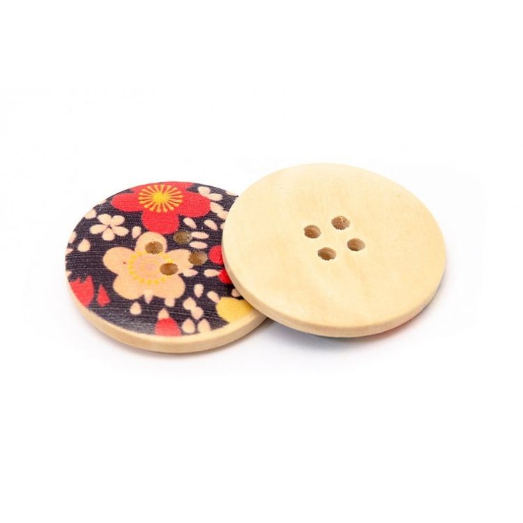 Пуговицы декоративные «Летние», 15 шт., 3 см, цветные — картинка 3