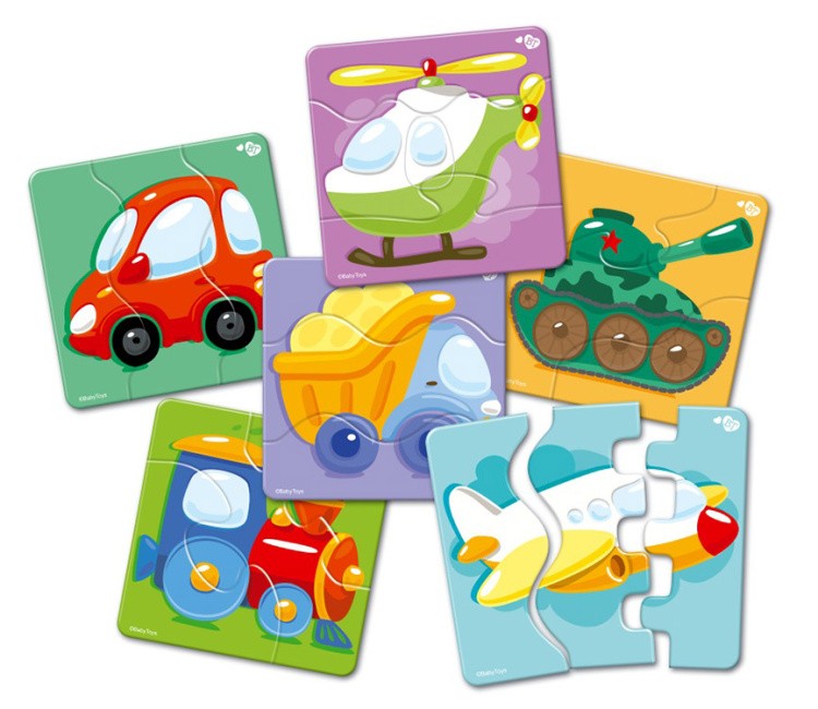 Настольная игра: тройные зигзаг пазлы «Транспорт» — картинка 2