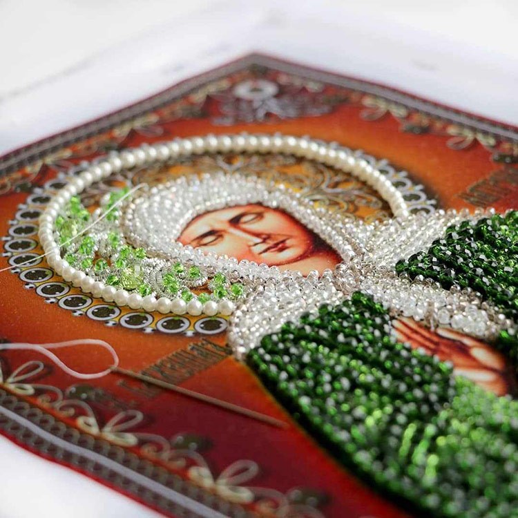 Вышивка Образа в каменьях «Святая Матрона» — картинка 2