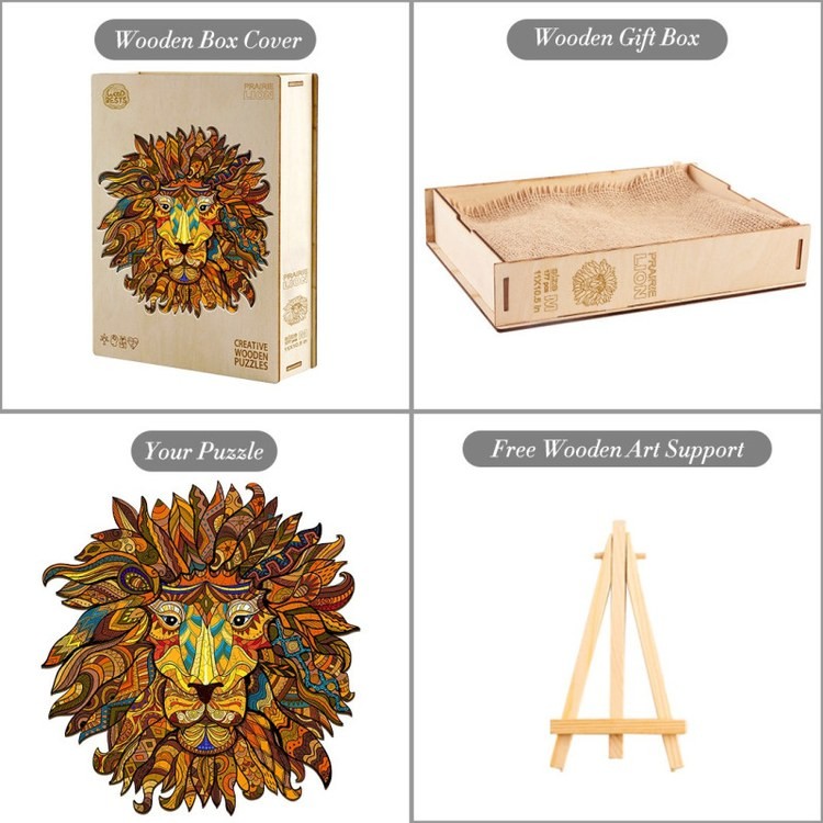 Деревянные пазлы «Царь Зверей S», Woodbests — картинка 6