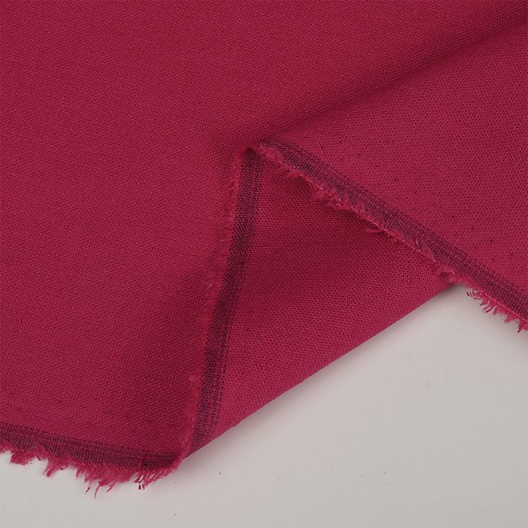Ткань льняная, 1 м x 140 см, 200 г/м², цвет: малина, TBY — картинка 5