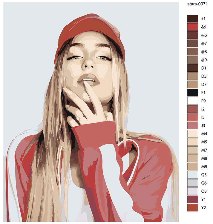 Картина по номерам «Певица Мари Краймбрери: портрет 40x50» — картинка 2