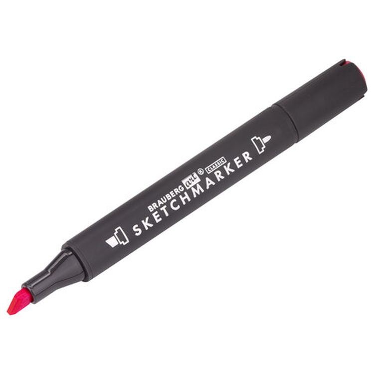 Маркер для скетчинга двусторонний 1 мм - 6 мм BRAUBERG ART CLASSIC, цвет: розовый флуоресцентный — картинка 7