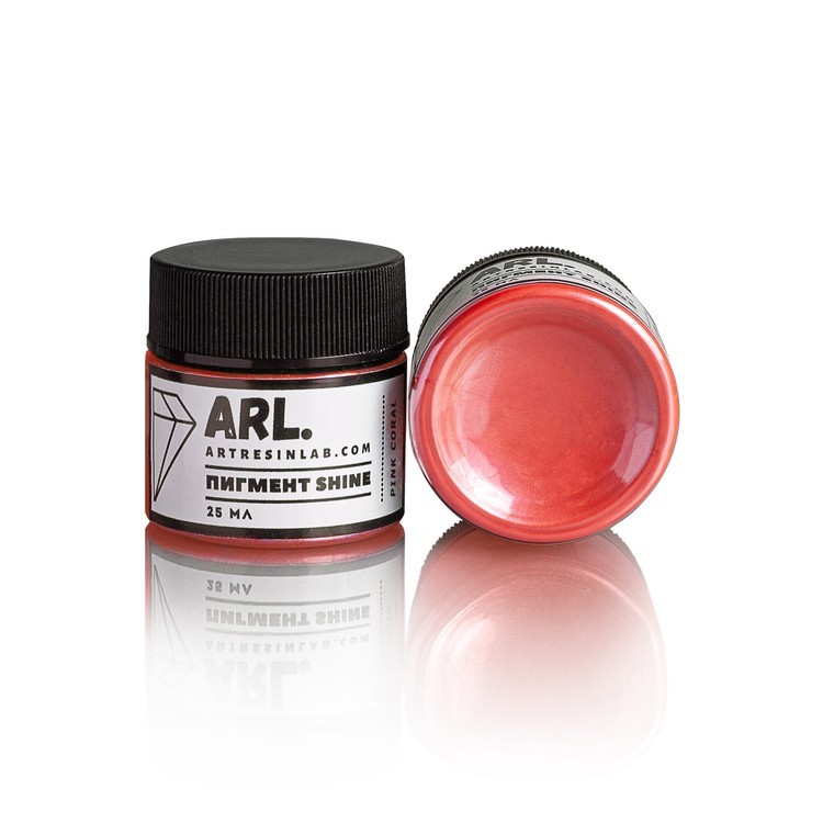 Пигмент SHINE PINK CORAL, розовый коралл 25 мл, Art Resin LAB — картинка 2