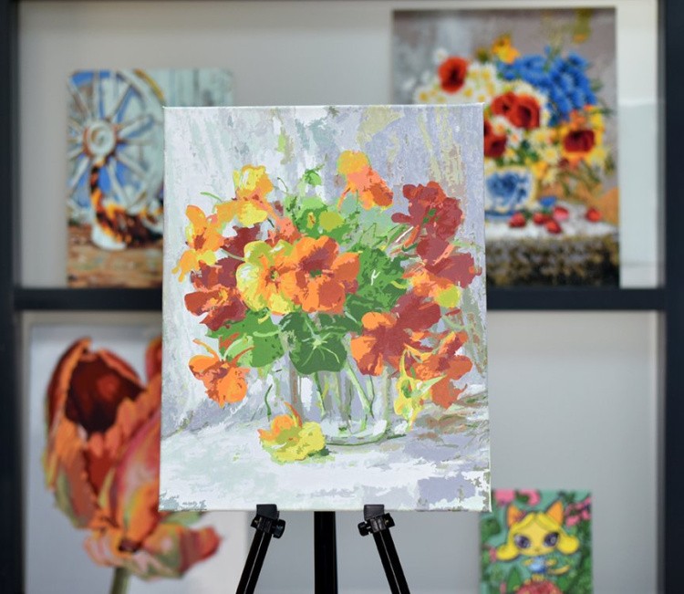 Картина по номерам «Оранжевое чудо» — картинка 3