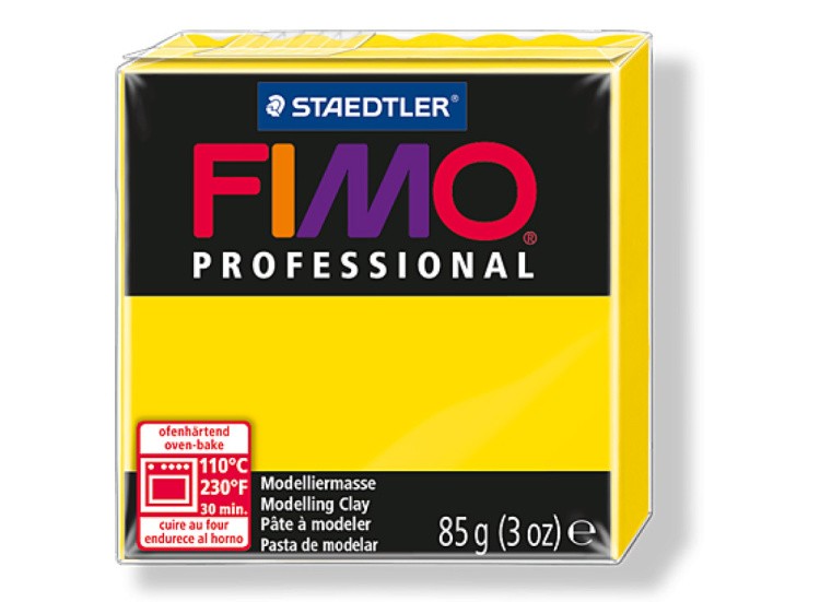 Полимерная глина FIMO Professional, цвет: темно-желтый, 85 г