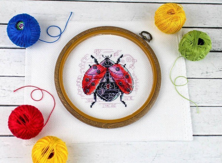 Набор для вышивания «Божья коровка. Стимпанк» — картинка 4