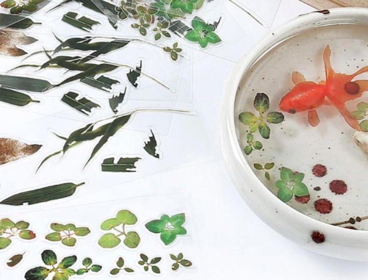 Наклейки имитация растений для заливки эпоксидной смолой, стиль 1 — картинка 2