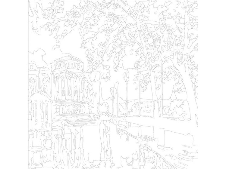 Картина по номерам «Дождливый город» — картинка 3