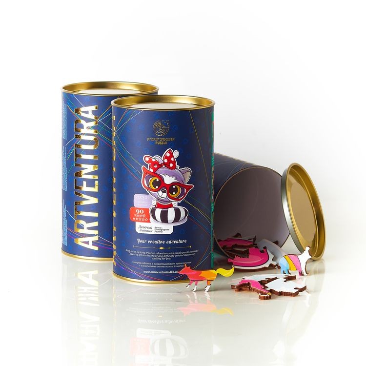 Деревянные пазлы Артвентура «Девочка енотик» — картинка 3