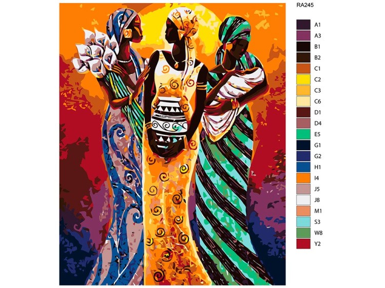 Картина по номерам «Африканские мотивы» — картинка 2