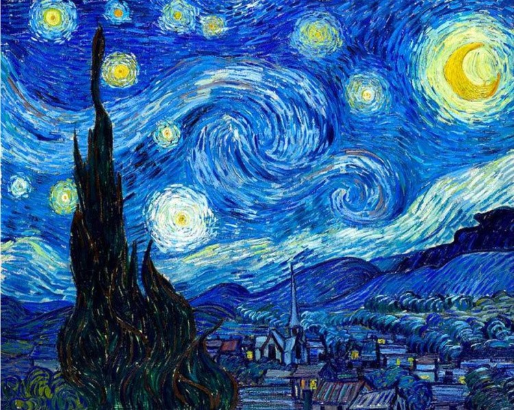 Алмазная вышивка «Звездная ночь» Ван Гог