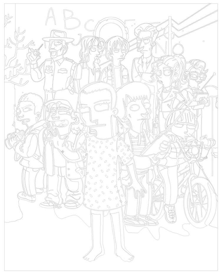 Картина по номерам ОСД Очень странные дела — картинка 3