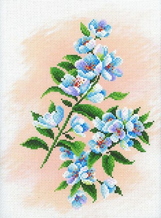 Рисунок на ткани «Яблоневый сад»