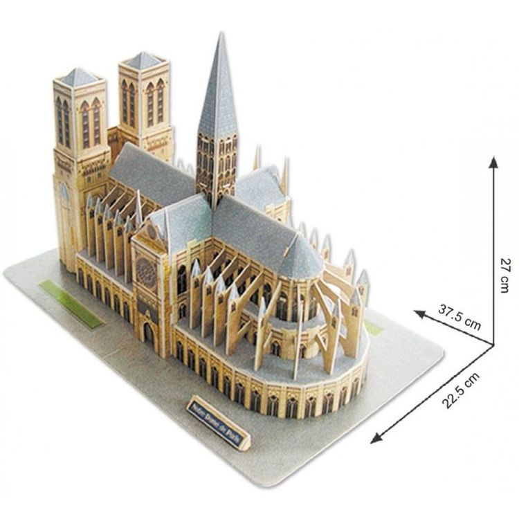 3D-пазлы CubicFun Нотердам де Пари (Франция) — картинка 2