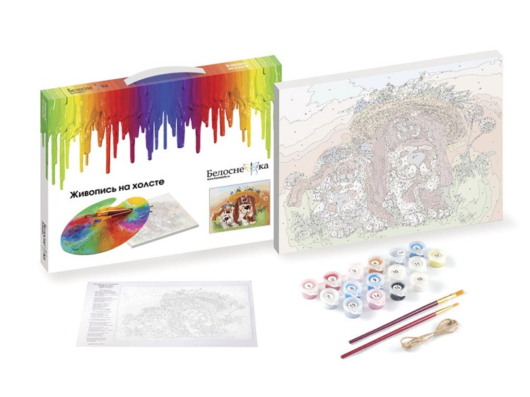 Картина по номерам «Тигр на снегу» — картинка 2