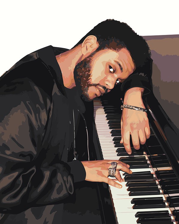 Картина по номерам «Музыкант The Weeknd Викенд 6»