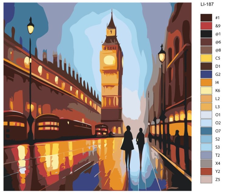 Картина по номерам «Вид на Биг-Бен» — картинка 2