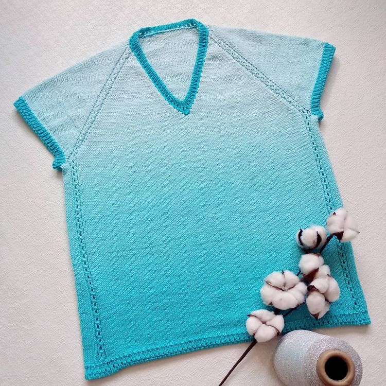 Пряжа ALIZE Bella Ombre Batik (7406), колокольчик, 5 шт. по 250 г — картинка 5