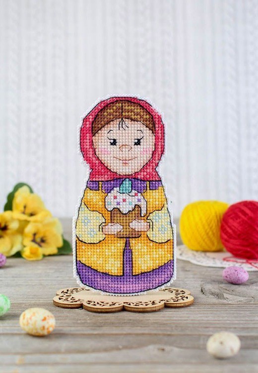 Набор для вышивания «Праздничная пара. Девочка» — картинка 4