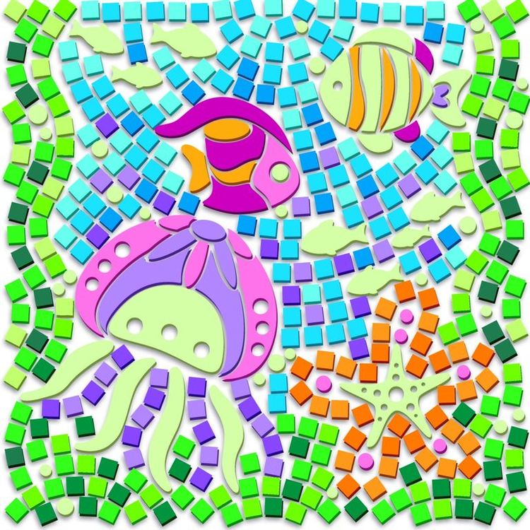 Набор для творчества «Светящийся мозаика. Подводное Царство» — картинка 3