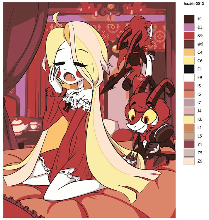 Картина по номерам «Отель Хазбин (Харбин): Чарли, Раззл» — картинка 2