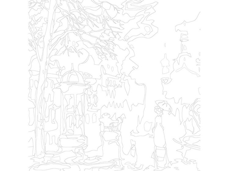 Картина по номерам «Прогулка под дождем» — картинка 3