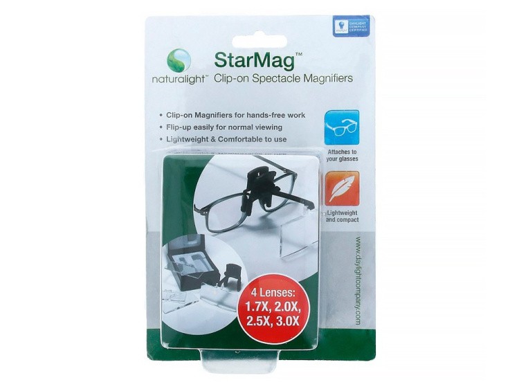 Комплект линз с креплением для очков, увеличение: Х1.75, Х2, Х2.5, Х3, Daylight — картинка 5