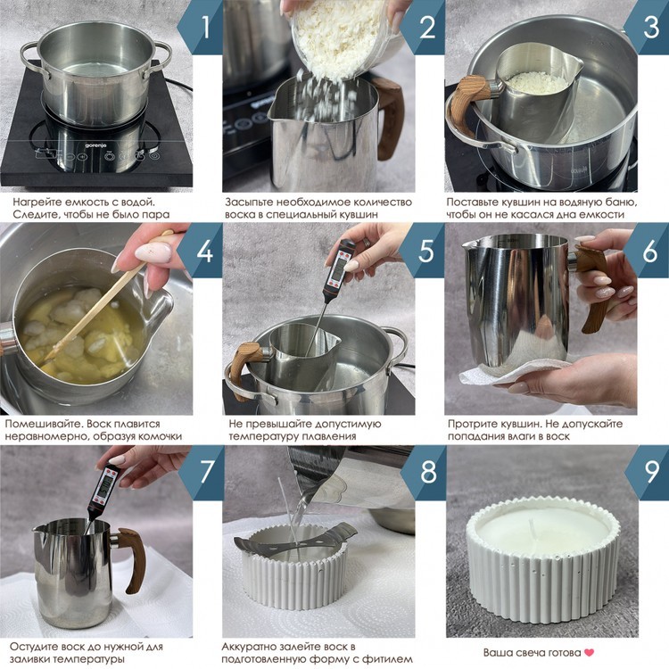 Воск натуральный соевый (контейнерный) 10 кг, Epoxy Master — картинка 2