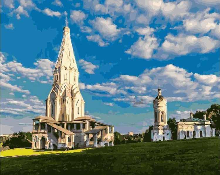 Картина по номерам «Коломенское. Церковь Вознесения»
