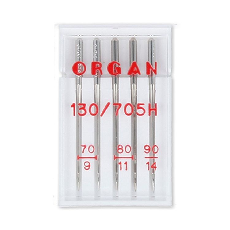 Иглы для бытовых швейных машин, №70, №80, №90, универсальные, ORGAN — картинка 2
