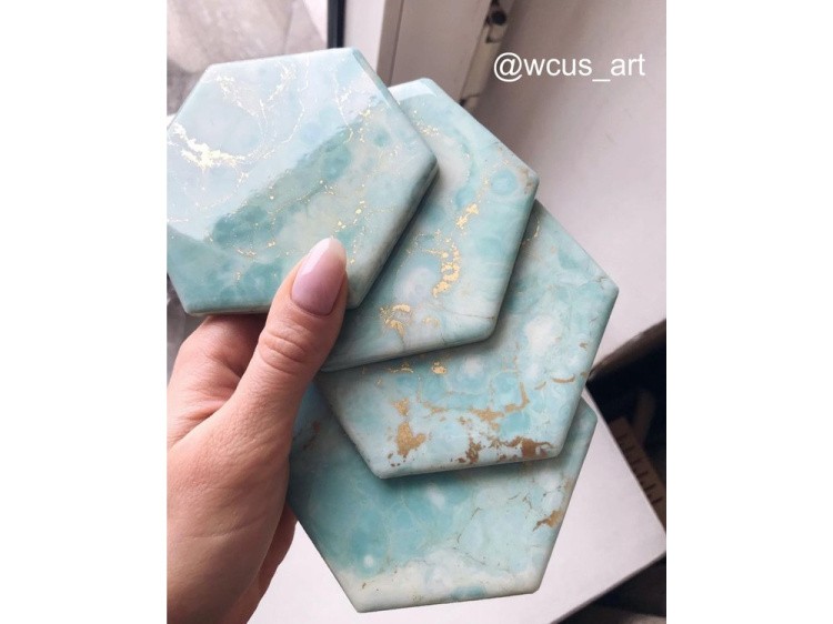 Заготовка для подставок под кружку шестигранник, 1 шт., Craftsmen.store — картинка 3